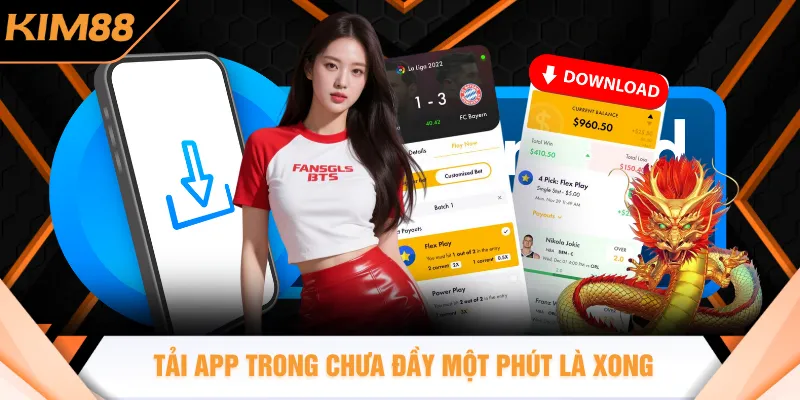 Tải app trong chưa đầy một phút là xong
